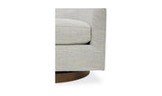 Moe's Home Collection Oscy White Swivel Chair
