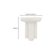 Moe's Home Collection Rocca Cream Side Table