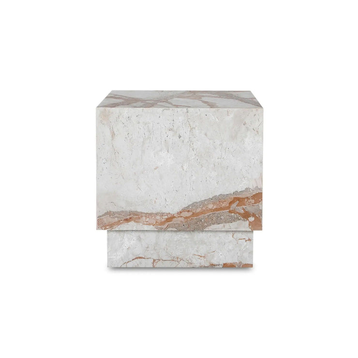 Moe's Home Collection Layla Breccia Marble Side Table