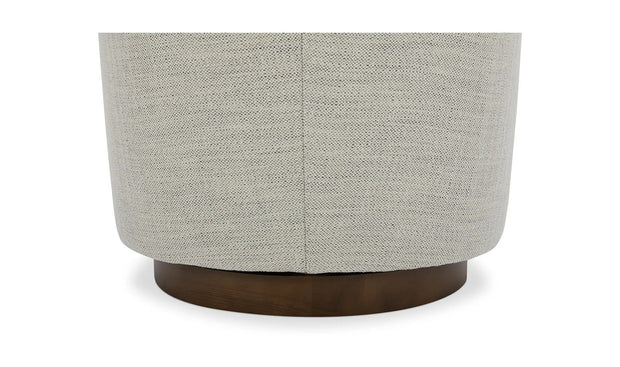 Moe's Home Collection Oscy White Swivel Chair
