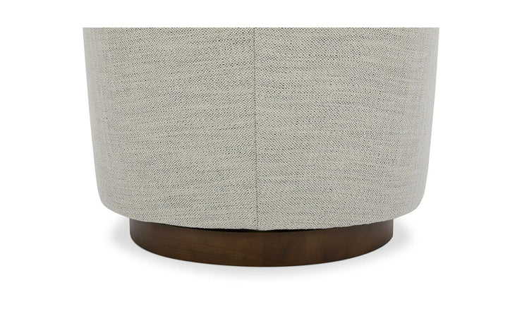 Moe's Home Collection Oscy White Swivel Chair