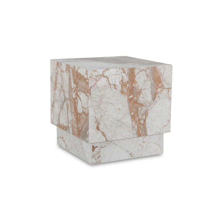 Moe's Home Collection Layla Breccia Marble Side Table