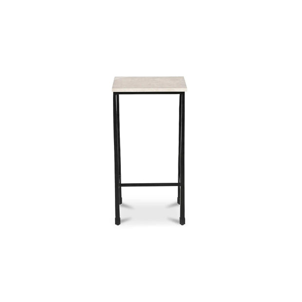 Moe's Home Collection River Botticino Marble Side Table
