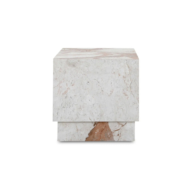 Moe's Home Collection Layla Breccia Marble Side Table