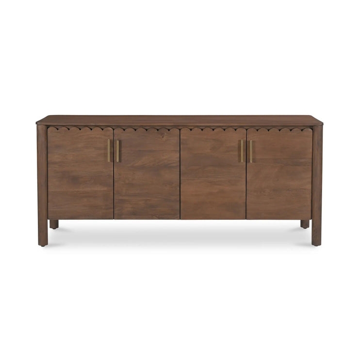 Moe's Home Collection Wiley Vintage Brown 4 Door Sideboard
