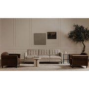 Moe's Home Collection River Botticino Marble Side Table