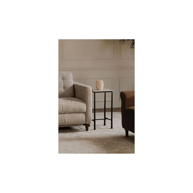 Moe's Home Collection River Botticino Marble Side Table