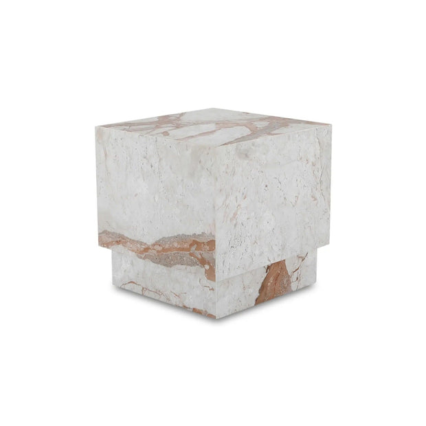 Moe's Home Collection Layla Breccia Marble Side Table