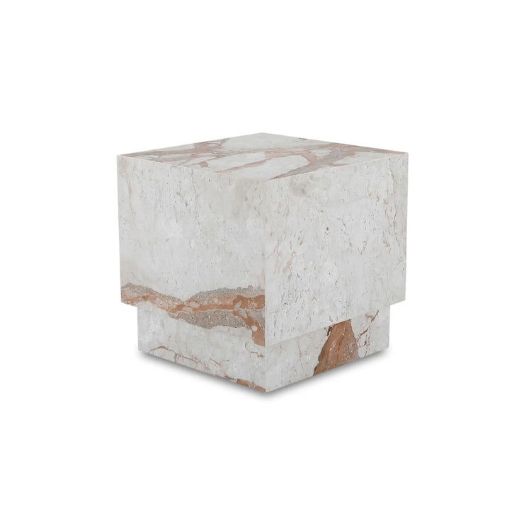 Moe's Home Collection Layla Breccia Marble Side Table