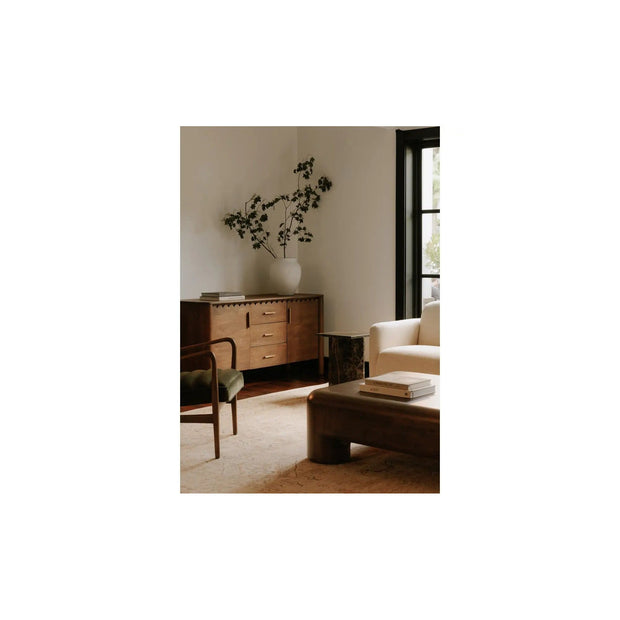 Moe's Home Collection Wiley Vintage Brown 3 Drawer Sideboard