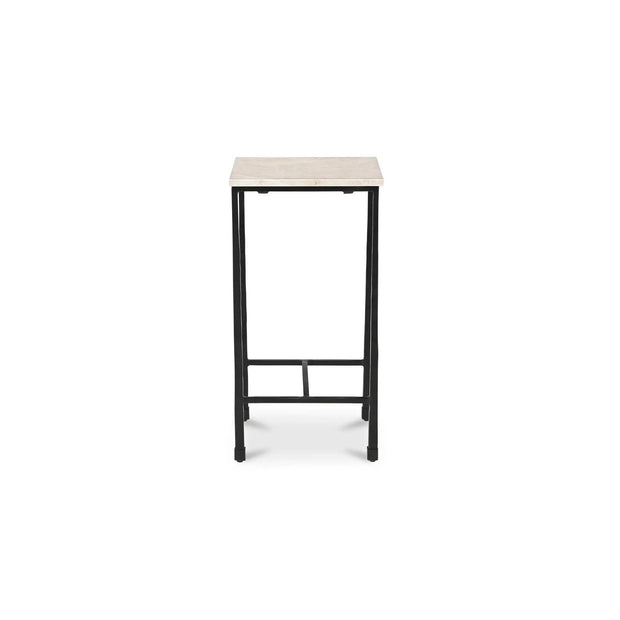 Moe's Home Collection River Botticino Marble Side Table