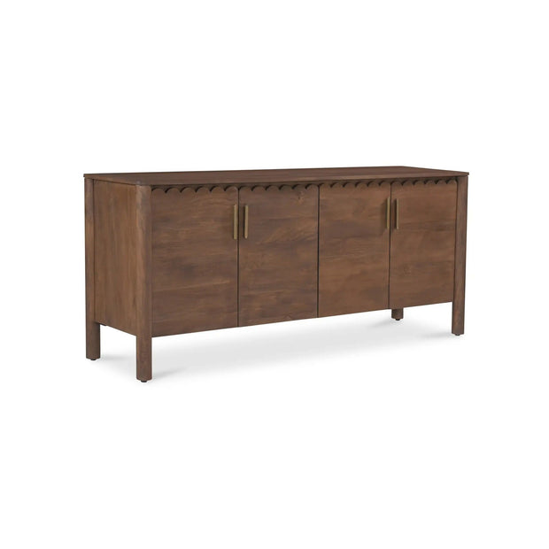 Moe's Home Collection Wiley Vintage Brown 4 Door Sideboard