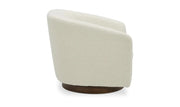 Moe's Home Collection Oscy White Faux Shearling Swivel Chair