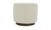 Moe's Home Collection Oscy White Faux Shearling Swivel Chair