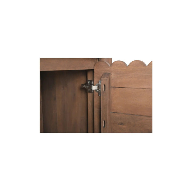 Moe's Home Collection Wiley Vintage Brown 4 Door Sideboard