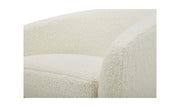 Moe's Home Collection Oscy White Faux Shearling Swivel Chair