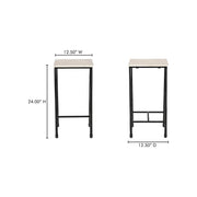 Moe's Home Collection River Botticino Marble Side Table