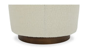 Moe's Home Collection Oscy White Faux Shearling Swivel Chair