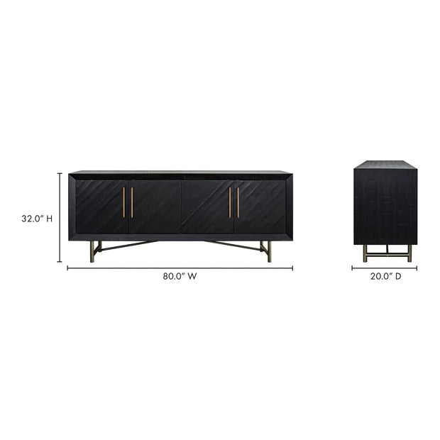 Moe's Home Collection Sicily 4 Door Sideboard