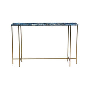 Moe’s Home Collection Blue Agate and Gold Iron Console Table