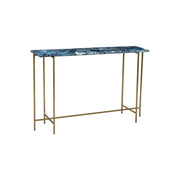 Moe’s Home Collection Blue Agate and Gold Iron Console Table