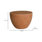 Moe's Home Collection Insitu Terracotta Side Table