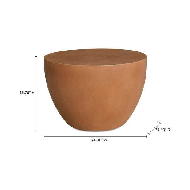 Moe's Home Collection Insitu Terracotta Side Table