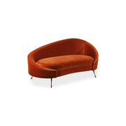 Moe’s Home Collection Abigail Umber Velvet Chaise