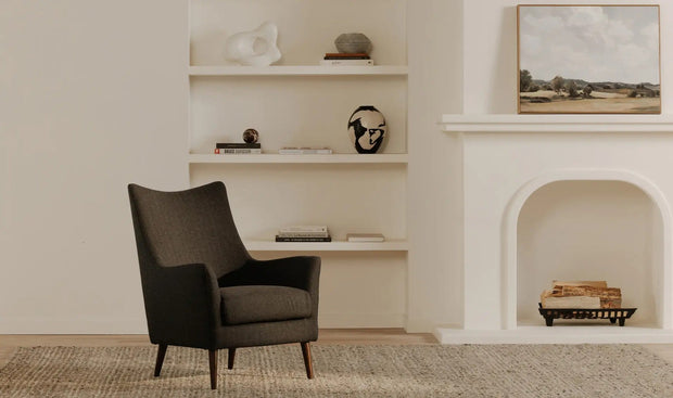 Moe's Home Collection Fisher Charcoal Armchair