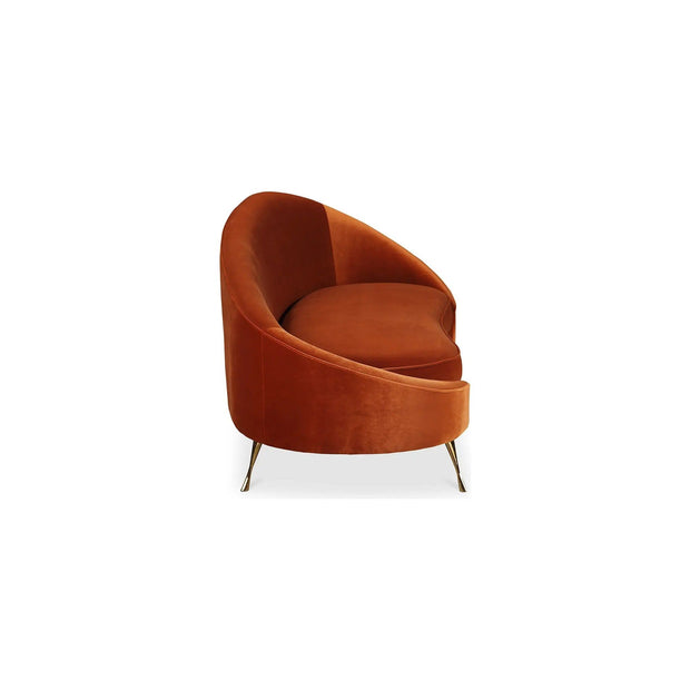Moe’s Home Collection Abigail Umber Velvet Chaise