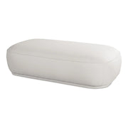 Moe’s Home Collection Marion Rectangular White Ottoman