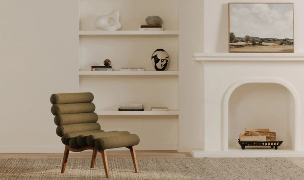 Moe's Home Collection Arlo Dark Green Accent Chair