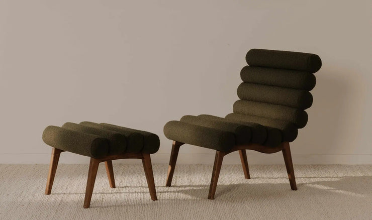 Moe's Home Collection Arlo Dark Green Accent Chair
