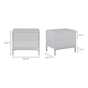 Moe's Home Collection Naples White End Table