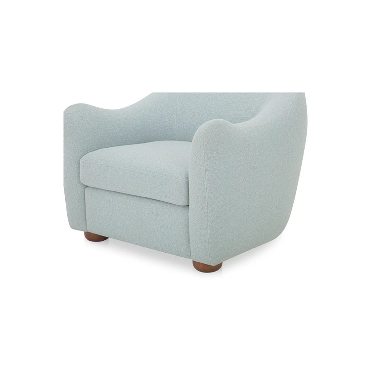 Moe's Home Collection Bria Light Blue Accent Chair