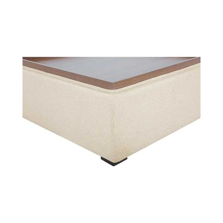 Moe’s Home Collection Montana Flecked Oat Storage Ottoman