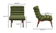 Moe's Home Collection Arlo Dark Green Accent Chair