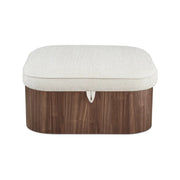 Moe’s Home Collection Sonny Flecked Oat Storage Ottoman