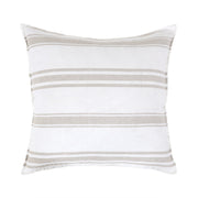 Pom Pom at Home Jackson White & Natural Striped Linen Duvet Cover & Pillow Shams ~ Available in Queen and King Sizes