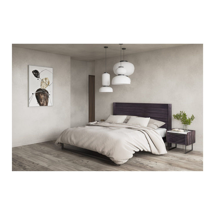 Moe's Home Collection Paloma Charcoal Grey King Bed