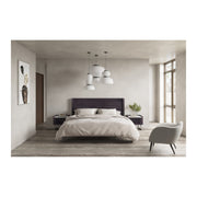 Moe's Home Collection Paloma Charcoal Grey King Bed