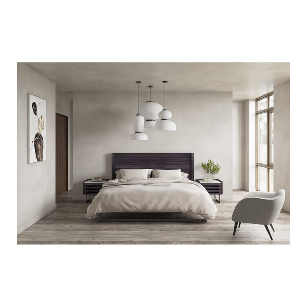 Moe's Home Collection Paloma Charcoal Grey King Bed