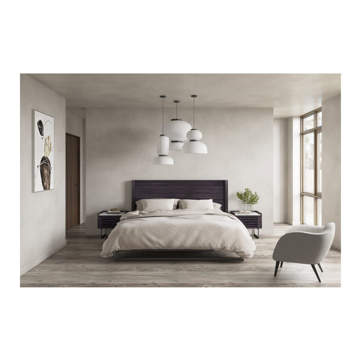 Moe's Home Collection Paloma Charcoal Grey King Bed