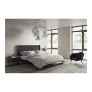 Moe's Home Collection Paloma Charcoal Grey King Bed