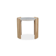 Moe's Home Collection Dala White Solid Oak Side Table