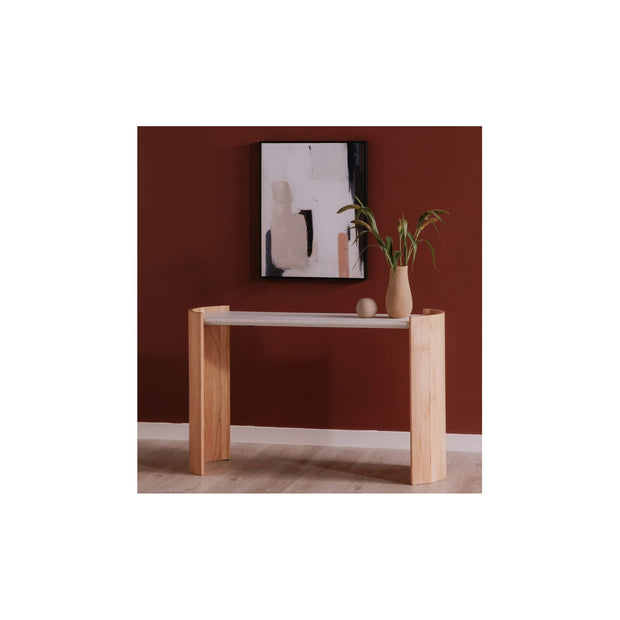 Moe’s Home Collection Dala Marble and Oak Console Table