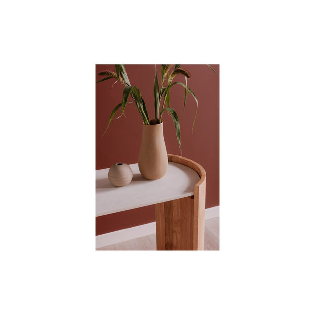 Moe’s Home Collection Dala Marble and Oak Console Table