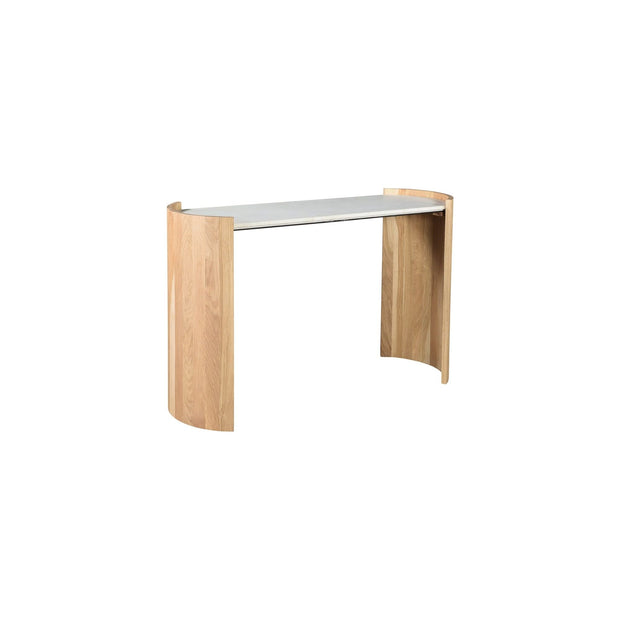 Moe’s Home Collection Dala Marble and Oak Console Table