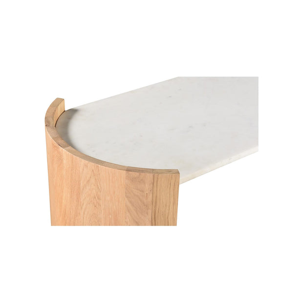 Moe’s Home Collection Dala Marble and Oak Console Table