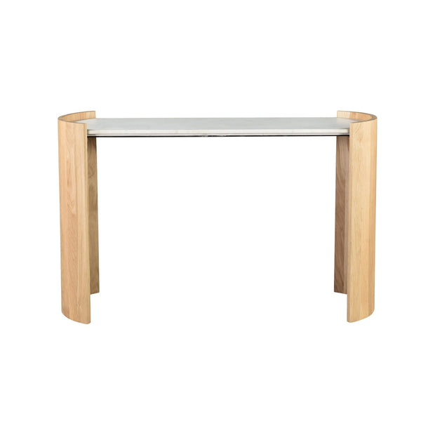 Moe’s Home Collection Dala Marble and Oak Console Table